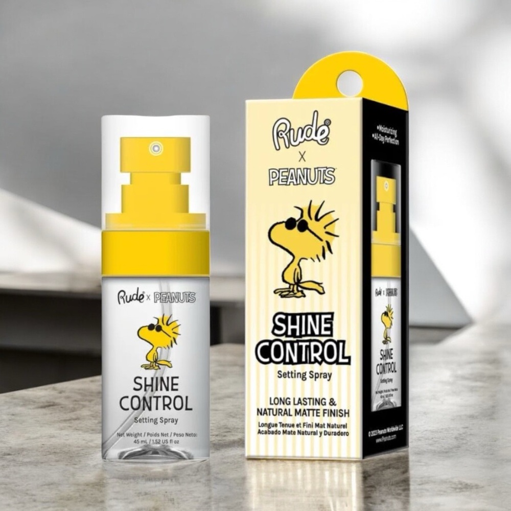 NIB Rude Peanuts Shine Control Setting Spray